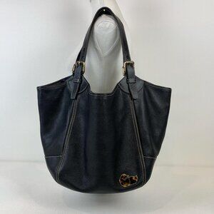 Dooney & Bourke Black Leather Hobo Bag with Gold Hardware - Stylish & Versatile